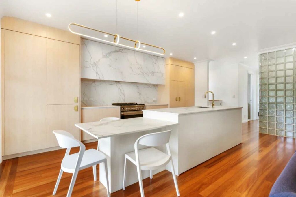 Hostess Kitchens White Gold 2